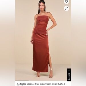 nwt burnt orange lulus Maxi Dress